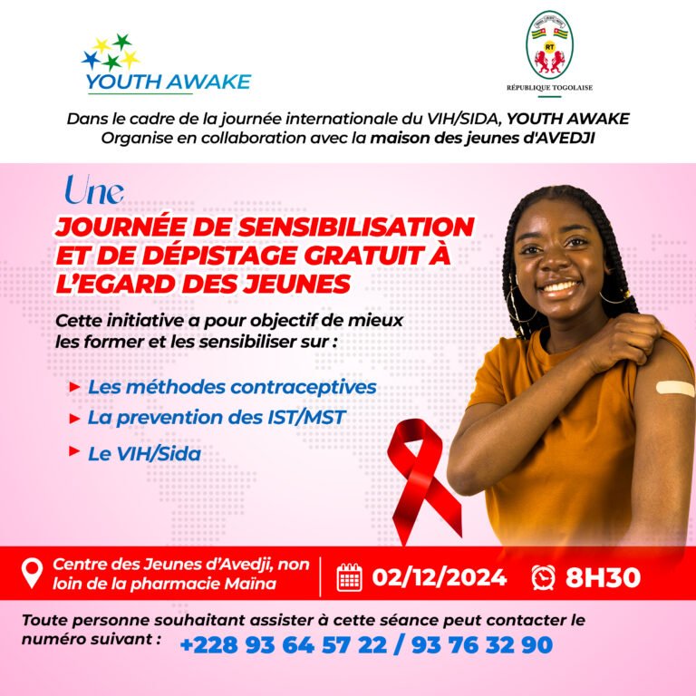 journée de sensibilisation et de dépistage gratuit à l’endroit des jeunes.